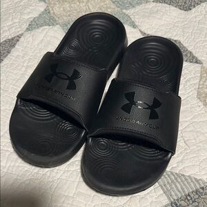Under Armour Kids Black Slide Sandals